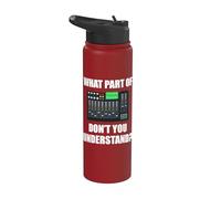 What part of Sound guy Ingeniero de sonido Stainless Steel Insulated Water Bottle