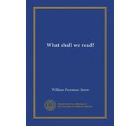 What shall we read?