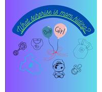 What surprise is mom hiding?: An interesting coloring book for young children expecting a brother or sister from mom and dad