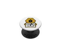 What The Bug Catcher Warning Funny Entomology Insect Catch PopSockets PopGrip Adhesivo