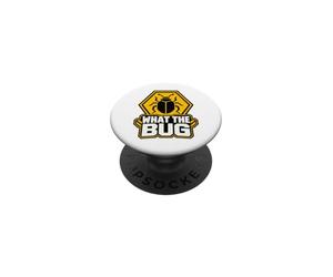 What The Bug Catcher Warning Funny Entomology Insect Catch PopSockets PopGrip Adhesivo