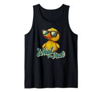 What The Duck Divertido patito de goma amarillo ama a los patos Camiseta sin Mangas