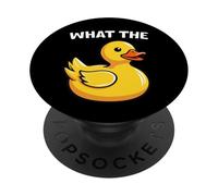 What The Duck Funny Silly Sarcastic Viral Duck Meme Pun PopSockets PopGrip Adhesivo