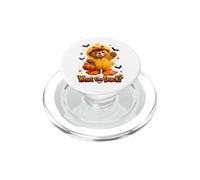 What The Duck Halloween Teddy Bear Wearing Yeallow Duck PopSockets PopGrip para MagSafe