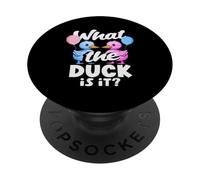 What The Duck Is It Funny Gender Reveal - Globos de Juego de Palabras PopSockets PopGrip Adhesivo