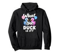 What The Duck Is It Funny Gender Reveal - Globos de Juego de Palabras Sudadera con Capucha