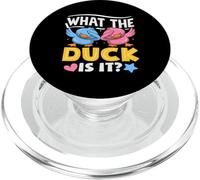 What The Duck Is It Funny Gender Reveal Party Juego de Palabras Dabbing PopSockets PopGrip para MagSafe