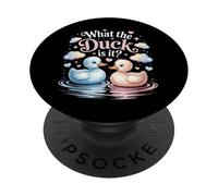 What The Ducks Is It Baby Shower - Fiesta de revelación de género PopSockets PopGrip Adhesivo