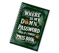 What The F#ck is My Password Book and Other Sh#t I Can't Remember, divertido libro recordatorio de contraseñas, un práctico cuaderno ligero para dirección de correo electrónico, regalo de broma para