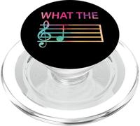 What The F Music Funny Clef Note Music Humor Musician Gift PopSockets PopGrip para MagSafe
