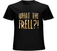 What The Frell ?! T-Shirt Graphic Mens Basic Unisex Cotton Casual tee Black L