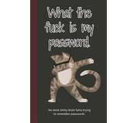 What the fuck is my password: No more shitty brain farts trying to remember passwords: 1 (Dabbing cat username and password book)