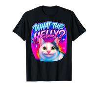 What The Helly Ironic Meme Cat Brainrot Cita Gen Z Alpha Camiseta