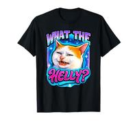 What The Helly Ironic Meme Cat Brainrot Cita Gen Z Alpha Camiseta