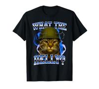 What The Helly Ironic Meme Cat Brainrot Cita Gen Z Alpha Camiseta