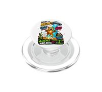 What The Meow Funny Cat UFO Abduction Sci-Fi Alien PopSockets PopGrip para MagSafe