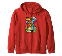 What The Meow Funny Cat UFO Abduction Sci-Fi Alien Sudadera con Capucha
