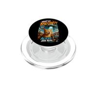 What The Meow Funny Shocked Cat UFO Alien Flying Saucer PopSockets PopGrip para MagSafe