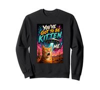 What The Meow Funny Shocked Cat UFO Alien Flying Saucer Sudadera