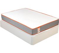 What The Sleep Colchón 135x190cm y canapé WTS Funk Blanco 24cm Montaje incl