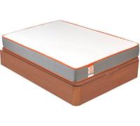 What The Sleep Colchón 135x190cm y canapé WTS Funk Cerezo 24cm Montaje incl