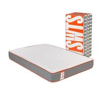What The Sleep I Colchón sostenible Premium HR viscoelástico, 22cm I Modelo Rap I 150x190 I Gris I Firmeza, Confort y transpirabilidad Alta I 2 Zonas Independientes I Protección higiénica