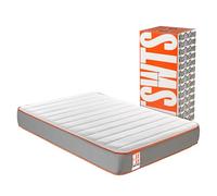 What The Sleep I Colchón sostenible Premium viscoelástico Soja Natural y HR, 26cm I Modelo Rock I 140x190 I Gris I Firmeza Alta, Confort Total I Transpirabilidad Alta I Protección higiénica