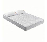 What The Sleep - Pack Colchón Viscoelástico 150x190 cm 20 cm Altura Firmeza Alta + 2 Almohadas Hipoalergénicas de Fibra 70 cm Firmeza Media-Alta, Modelo Techno + Drums