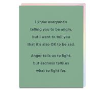 What to Fight for It’s Okay to Be Sad Empathy Card (Carvell Wallace for Em & Friends Greeting Cards)