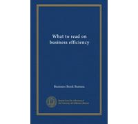 What to read on business efficiency