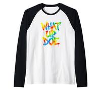 What Up Doe | Estilo Grafiti Urbano, Detroit, Michigan Camiseta Manga Raglan