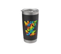 What Up Doe | Estilo grafiti urbano, Detroit, Michigan Vaso térmico de acero inoxidable de doble pared