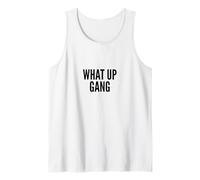 What Up Gang Fun Vlogger Influencer Joke Humor Camiseta sin Mangas