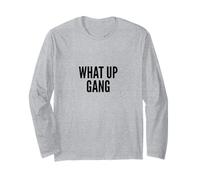 What Up Gang Fun Vlogger Influencer Joke Humor Manga Larga
