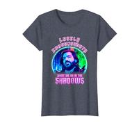 What We Do In The Shadows Laszlo Cravensworth Neon Portrait Camiseta, Mujer, Azul Jaspeado, XS