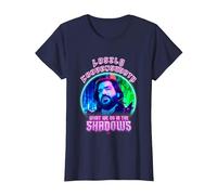 What We Do In The Shadows Laszlo Cravensworth Neon Portrait Camiseta, Mujer, Azul Marino, XL