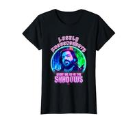 What We Do In The Shadows Laszlo Cravensworth Neon Portrait Camiseta, Mujer, Negro, L