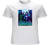 What We Do in The Shadows T Shirt for Men O Neck Cotton Short Sleeve tee Shirt Clothing O Neck tee White S