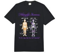 What You See What I Feel Skeleton Fibromyalgia Awareness Comfort Colors Adult Heavyweight T-Shirt