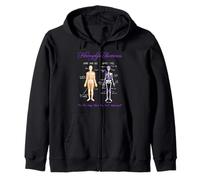 What You See What I Feel Skeleton Fibromyalgia Awareness Sudadera con Capucha