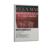 Whatchamacallit by Ella Mai & Chris Brown - Póster artístico para pared, diseño de portada para dormitorio, películas, 60 x 90 cm, estilo marco