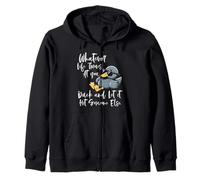 Whatever Life Throws Duck Funny Dichos Humor Hombres Mujeres Niños Sudadera con Capucha