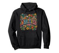 Whatever Retro Hippie Flower Floral Graphic para Mujer Sudadera con Capucha