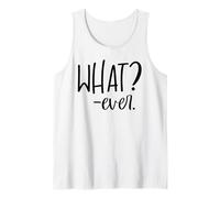 Whatever Shirt for Women,Sarcastic Shirt That Says What Ever Camiseta sin Mangas
