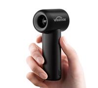 WHATOOK Mini Ventilador de Mano Portátil USB, Bolsillo de 5 Velocidades, Mini Ventilador de Mano para Camping,Viajes,Hogar (Black)