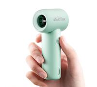 WHATOOK Mini Ventilador de Mano Portátil USB, Bolsillo de 5 Velocidades, Mini Ventilador de Mano para Camping (Cyan)