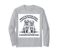 What's Better Than A Golden Retriever Two Goldens Dog Manga Larga