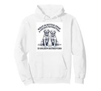 What's Better Than A Golden Retriever Two Goldens Dog Sudadera con Capucha