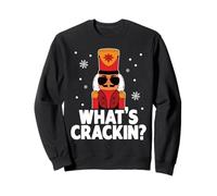 Whats Crackin - Cascanueces de Navidad Divertido para Hombres, niños, Adolescentes y niños Sudadera