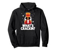 Whats Crackin - Cascanueces de Navidad Divertido para Hombres, niños, Adolescentes y niños Sudadera con Capucha